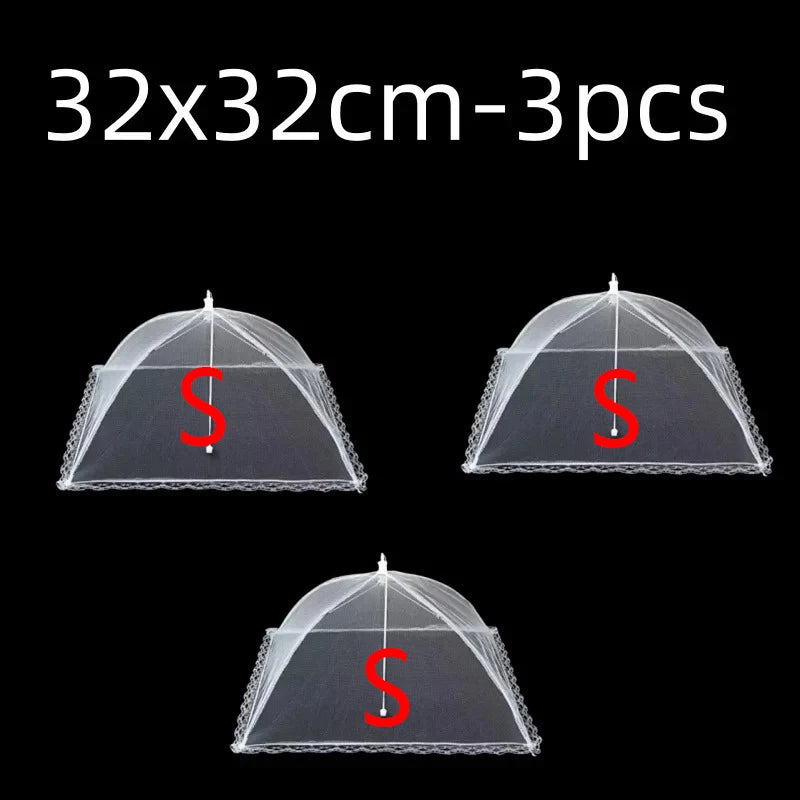 Collapsible Mesh Food Cover – Pop-Up Fly Net for BBQ & Outdoors Mesh Food Cover Oasis Select 12inch 32x32cm 3pcs