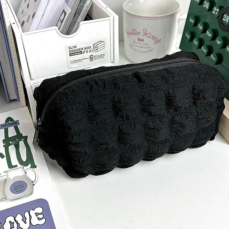 Pillow-Shaped Pencil Case & Cosmetic Bag for Girls | Polyester
