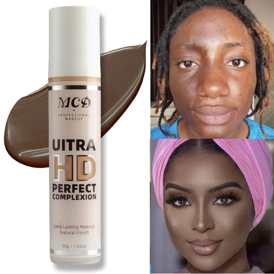 MCD 9-Shade Full Coverage Liquid Foundation | Natural Matte