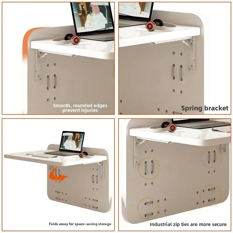 Multi-functional Household GoodsComputer Desk Simple Table Dormitory Suspended Foldable Desk Bunk Artifact Oasis Select