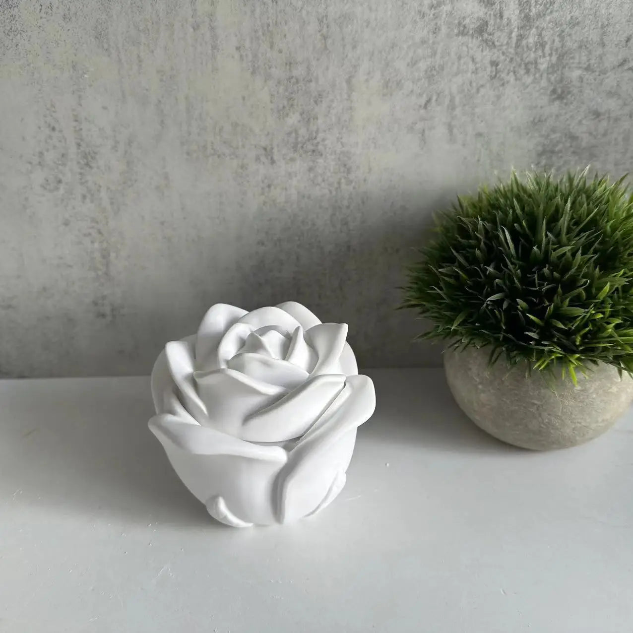 Candle Cup Mold Silicone Plaster Mold Rose Box Mold DIY For Craft Making Gift Giving Artisans Oasis Select