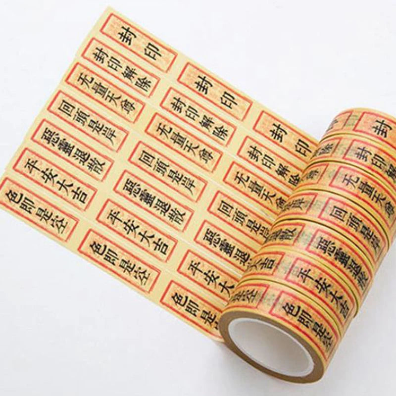 Rune Paper Tape Tear Seal Sticker DIY Crafts Scrapbooking Photo Albums Gift Boxes Decorative Sticker Fengshui Good Luck Sticker Oasis Select