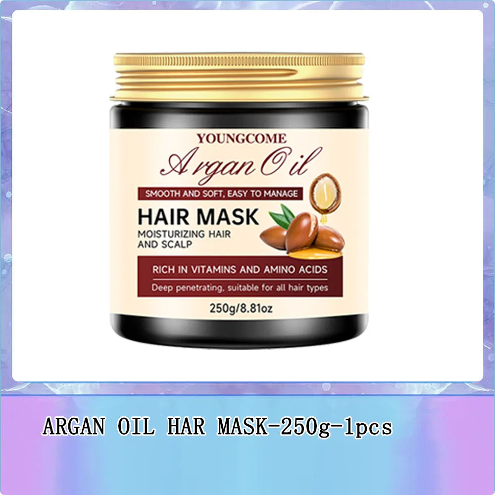 Argan Oil Hair Mask – Keratin, Collagen & Frizz Control | 250g