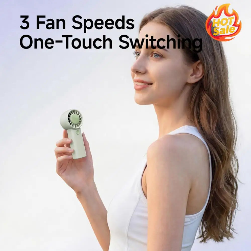 Personal Fans Type-C Rechargeable Small Handheld Fan Build in 500mAh Battery for Travel Outdoor Office Women Men Gifts Oasis Select