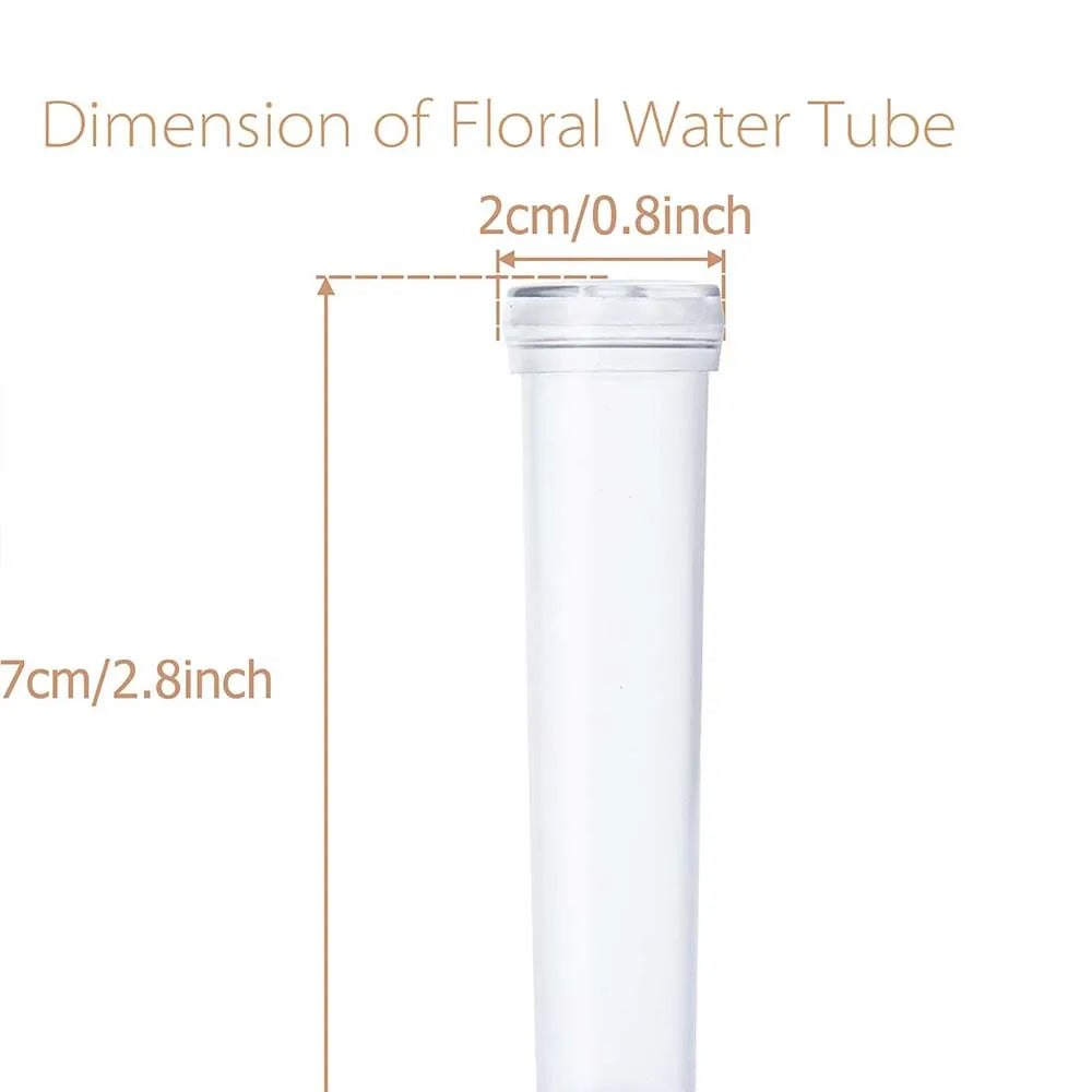 5/10/20pcs Floral Water Tubes Plastic Transparent Water Flower Water Tubes Roses Fresh Flowers Florist Nutrition Flower Oasis Select