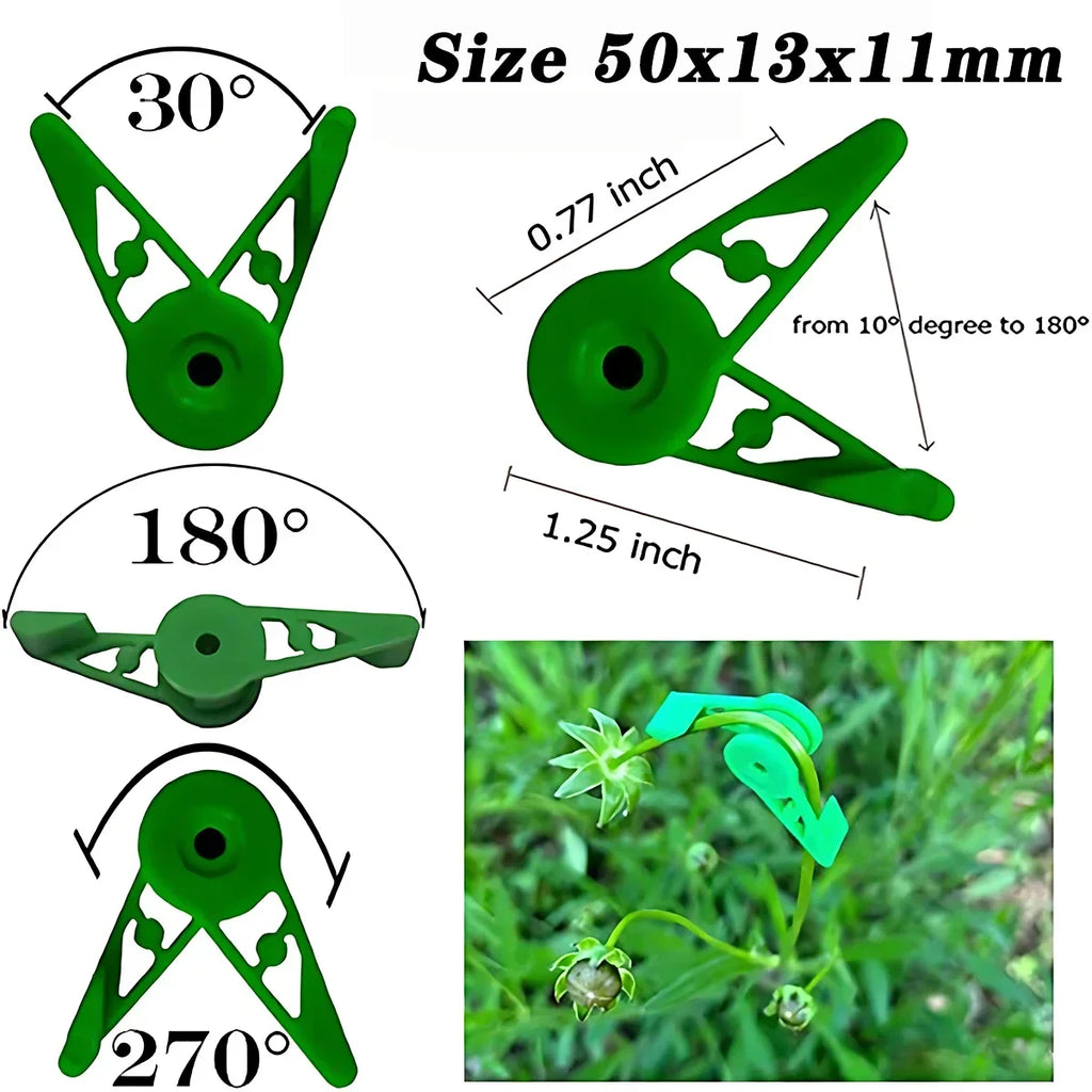 360 Degree Adjustable Plant Branch Bending Clips for Gardening Stem Low Stress Training Tool Horticulture Bender Equipment Oasis Select