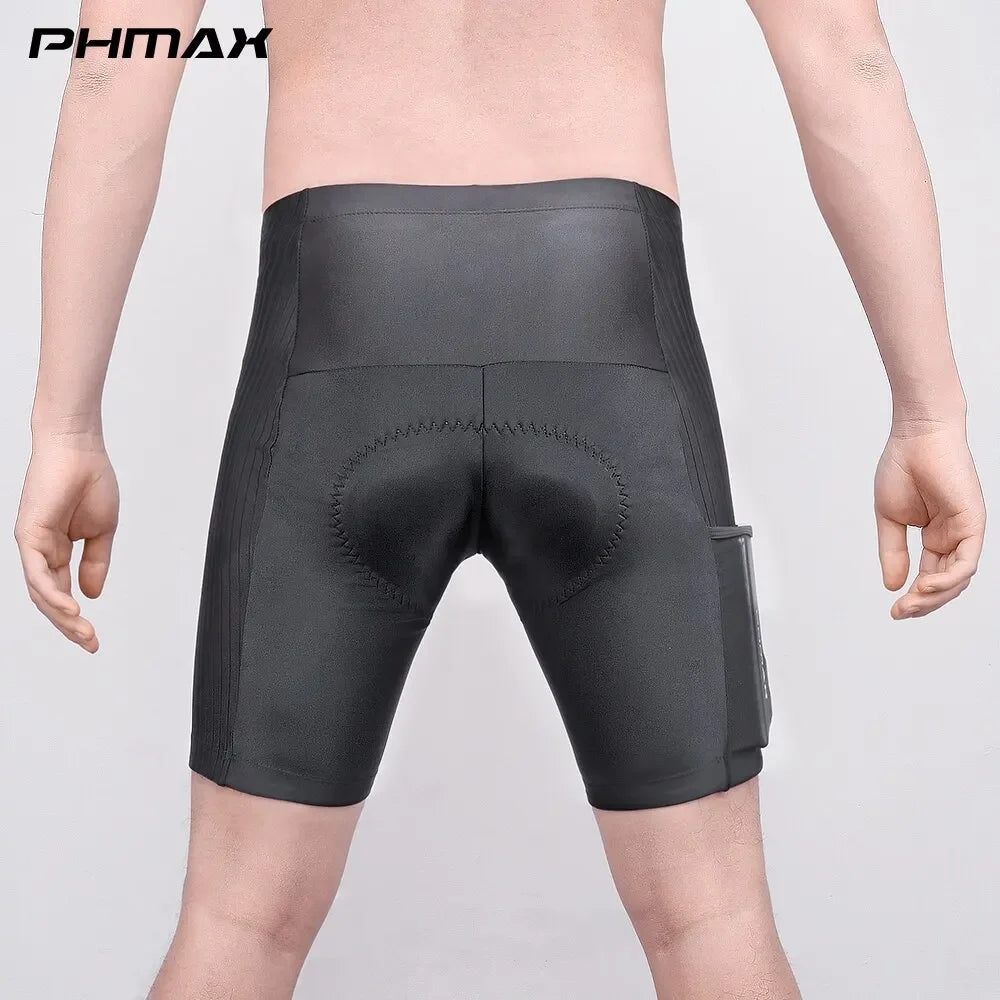 PHMAX Cycling Shorts Men's Breathable MTB Road Bike Shorts with Pockets 5D Gel Pads Racing Bicycle Shorts Cycling equipment Oasis Select