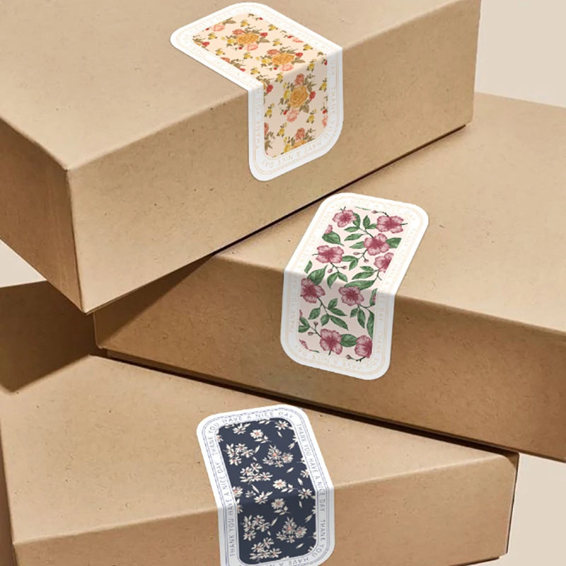 100pcs/wrap This Package Is Happy To See You Too Stickers Small Business Gift Box Packaging Decor Thank You Sticker Seal Labels Oasis Select