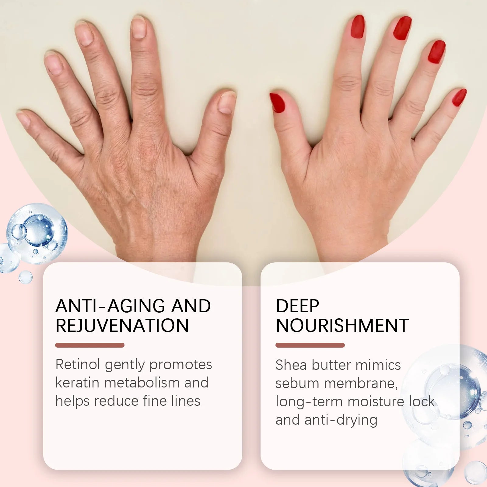 Retinol Hand Cream – Firming Lotion for Dry Aging Hands 50g Retinol Hand Cream Oasis Select