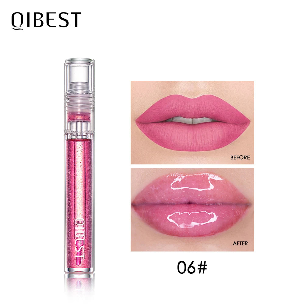 QIBEST Plumping Lip Gloss – Hydrating Long-Lasting Tint