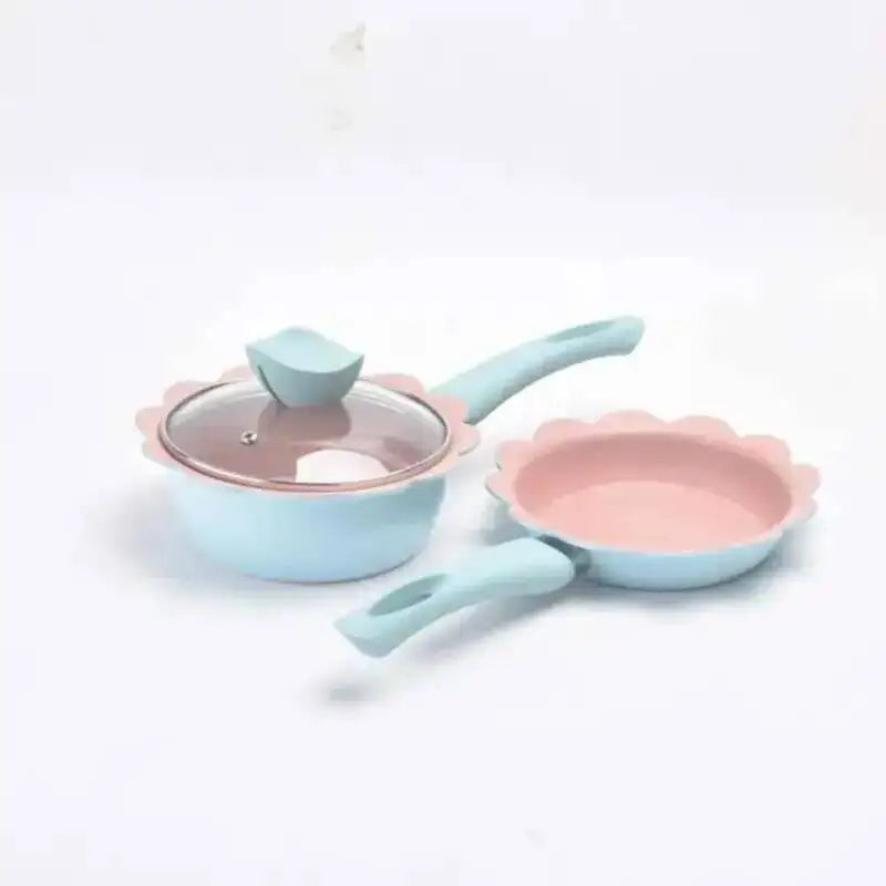 16cm Baby Food Non-stick Pan Supplement Pot Maifan Stone Children Milk Pot Soup Noodle Omelette Pot Oasis Select