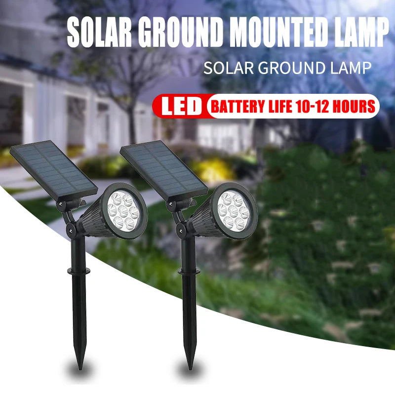 KDULIT Solar Spotlight – IP65 Waterproof LED Garden Light