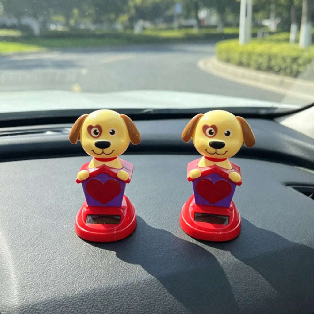 Solar Dashboard Doll Cute Dog Swinging Animated Dancer Toy Solar Dashboard Doll Car Decorative Swing Toys for Car Ornament Oasis Select