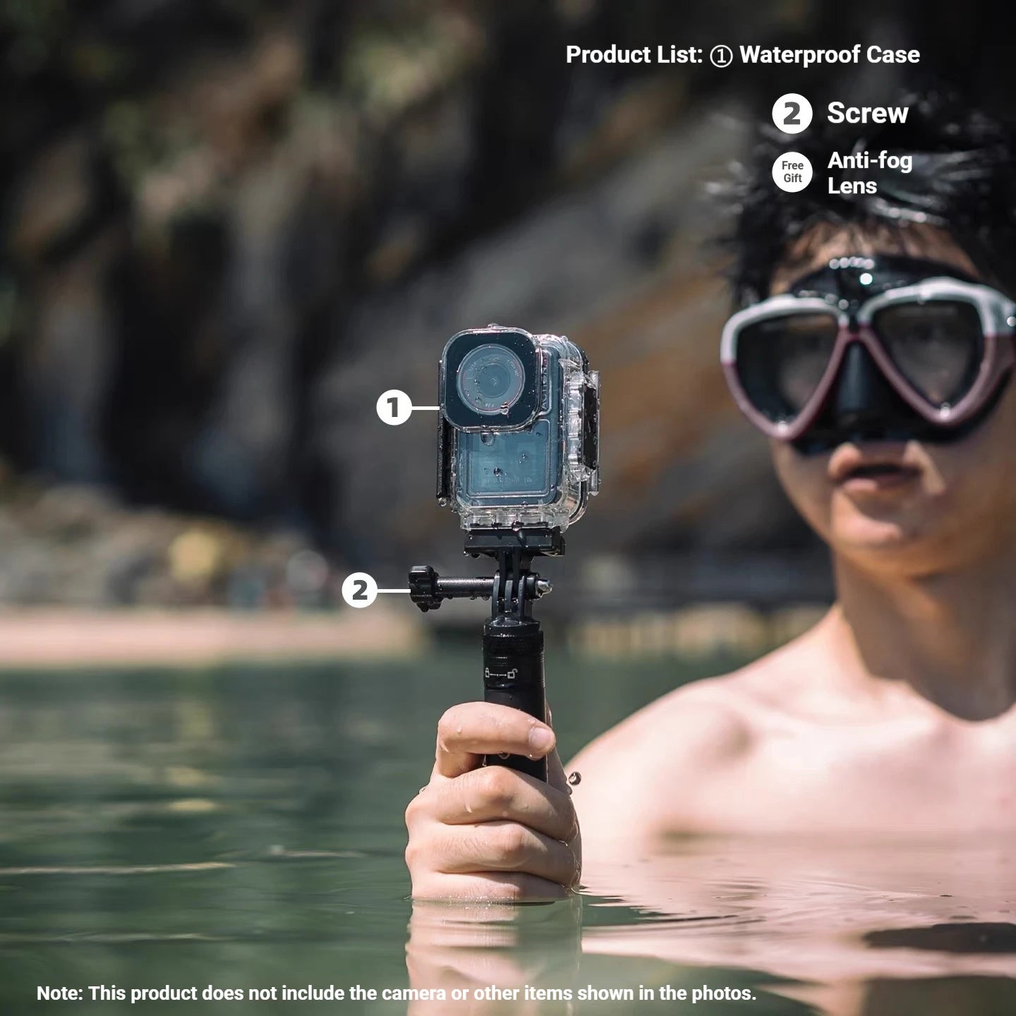 Magnetic Waterproof Diving Case for DJI Action 5 Pro/4/3