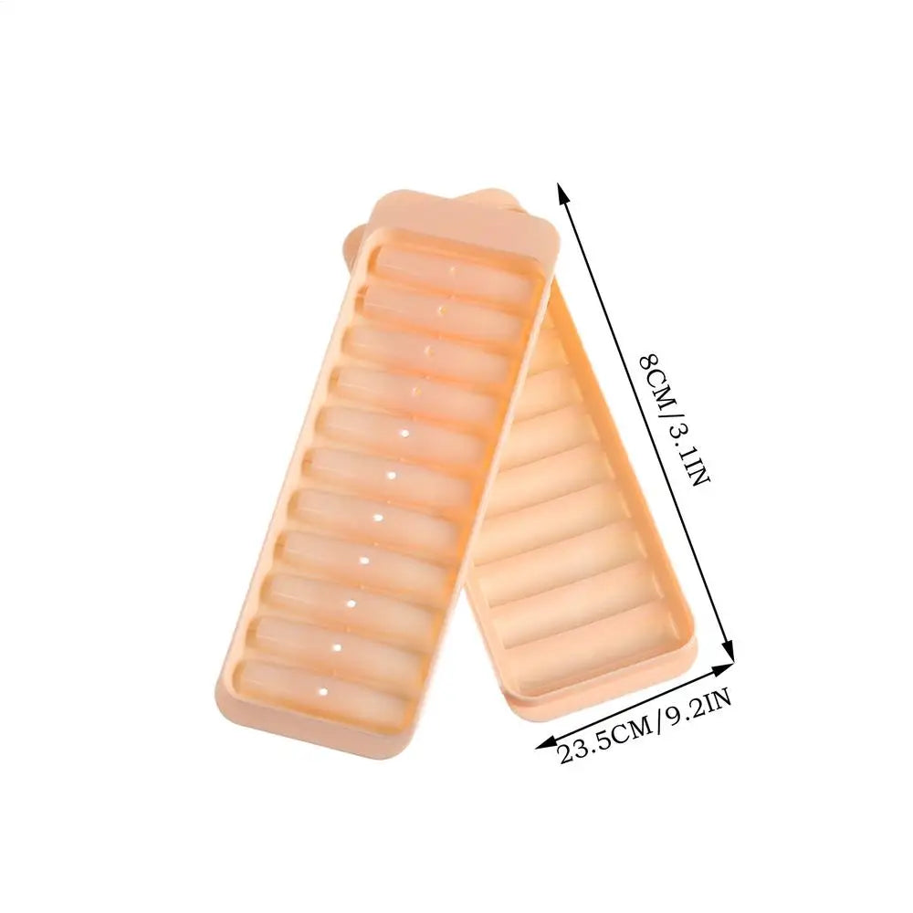Ice Tray Long Ice Bar Mould Chilled Beverage Accessories Cold Drink Making Tool Ice Bar Maker with Lid Iced Beverage Making Tool Oasis Select Red