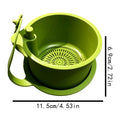 Sink Hanging Strainer Basket Adjustable Food Waste Catcher Fruit Clean Filter Rack For Dry Wet Separation Kitchen Accessories Oasis Select Green