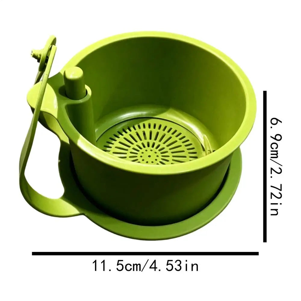 Sink Hanging Strainer Basket Adjustable Food Waste Catcher Fruit Clean Filter Rack For Dry Wet Separation Kitchen Accessories Oasis Select Green