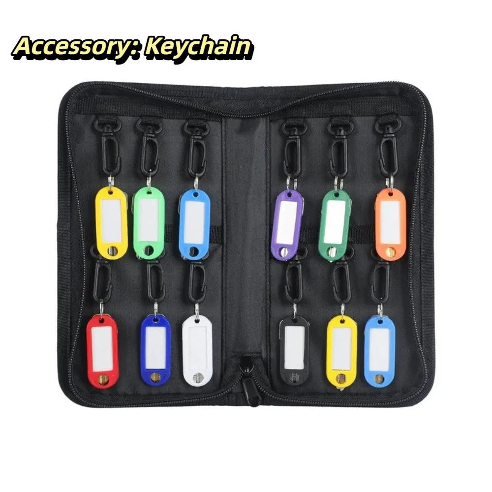 Smooth Zipper Design Portable Key Storage Box Fire Resistant Material Waterproof Material Fireproof Key Organizer Bag Oasis Select 12 key