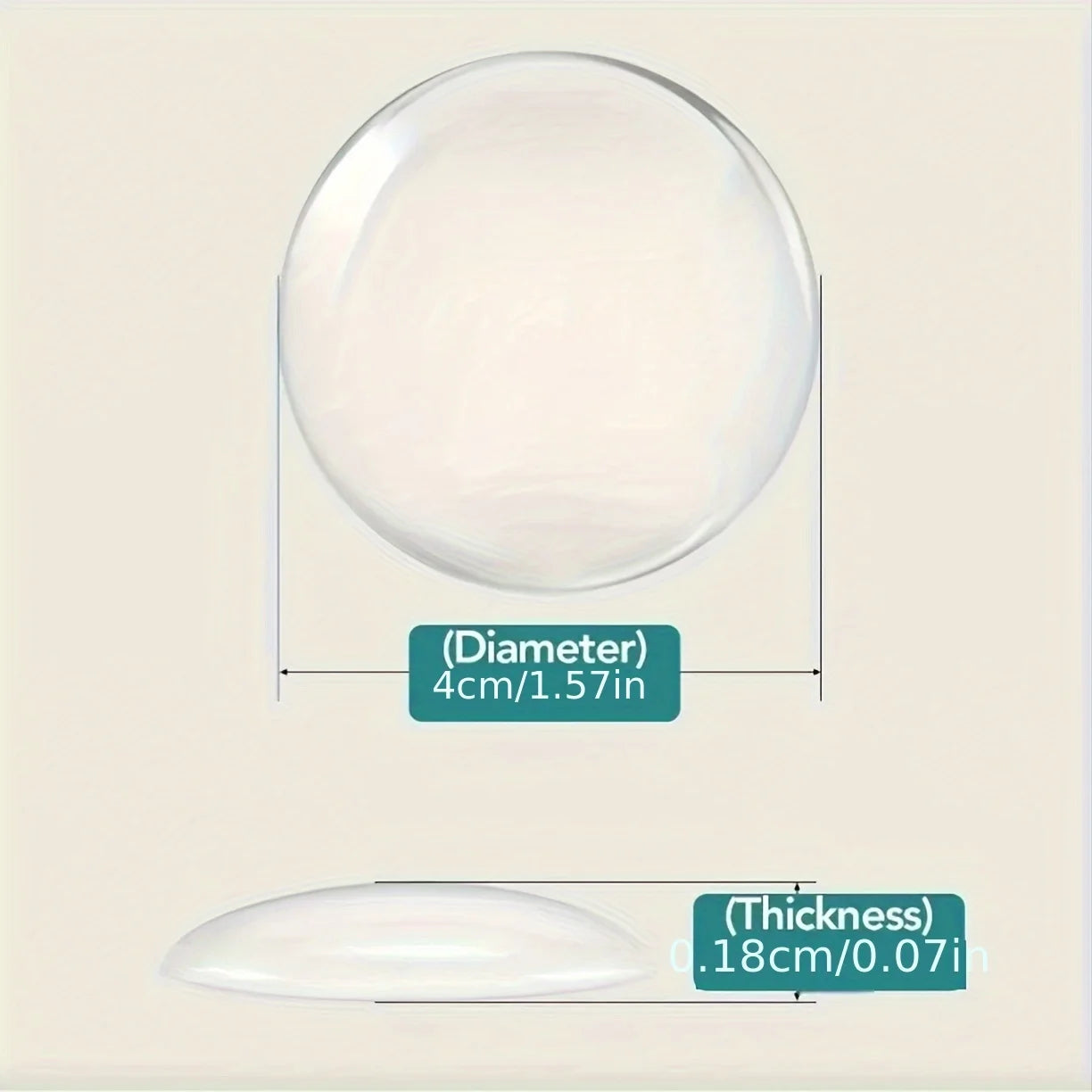 6pcs Clear Silicone Door Stoppers Shock Absorbent, Reusable Wall Protectors for Doors Knobs Door Stopper Wall Protector Oasis Select