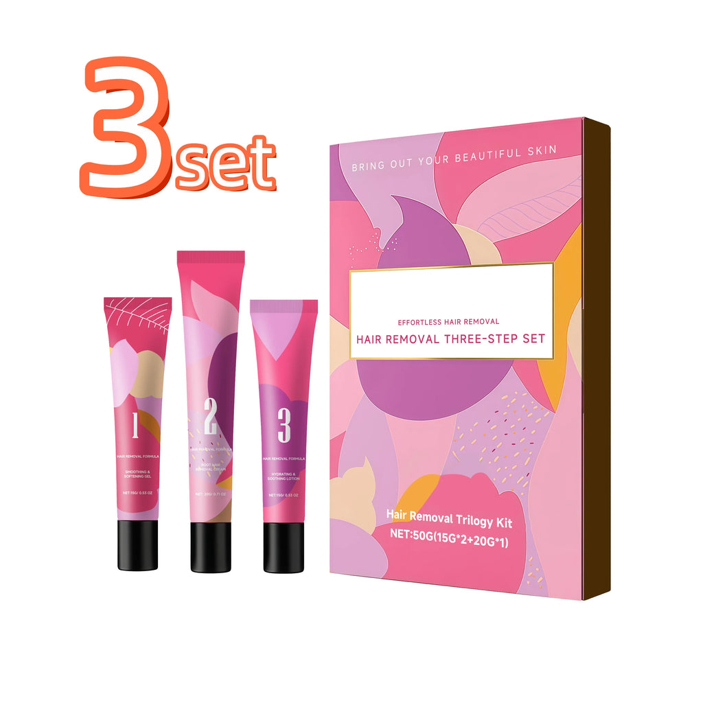 Painless Hair Removal Cream Kit – Face & Body Depilatory Hair Removal Cream Oasis Select 3 set