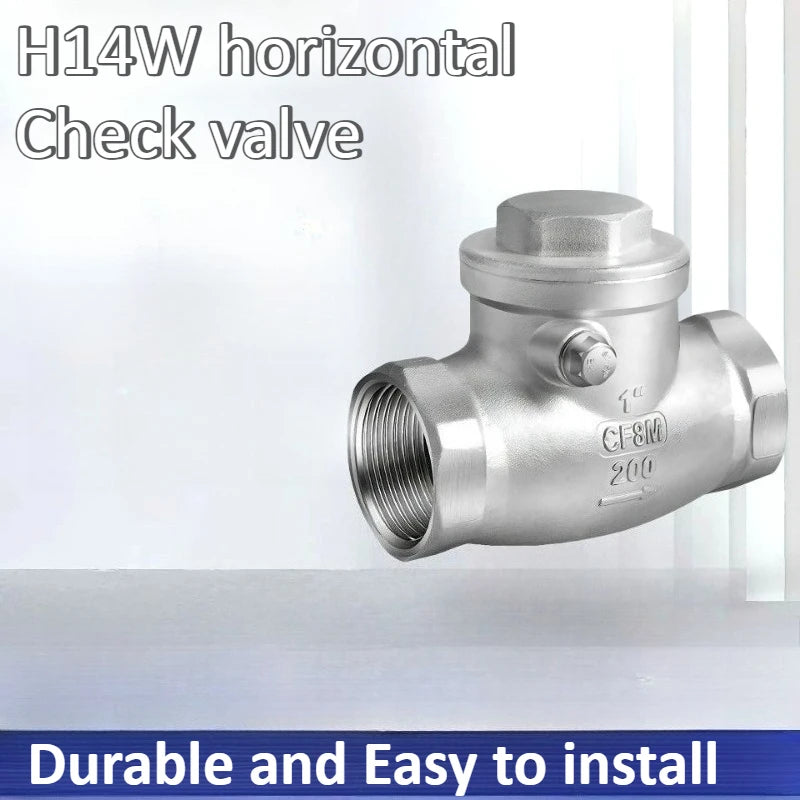 304 Stainless Steel Horizontal Check Valve 2/3/4/6 Point Swing Check Valve Internal Thread Oasis Select