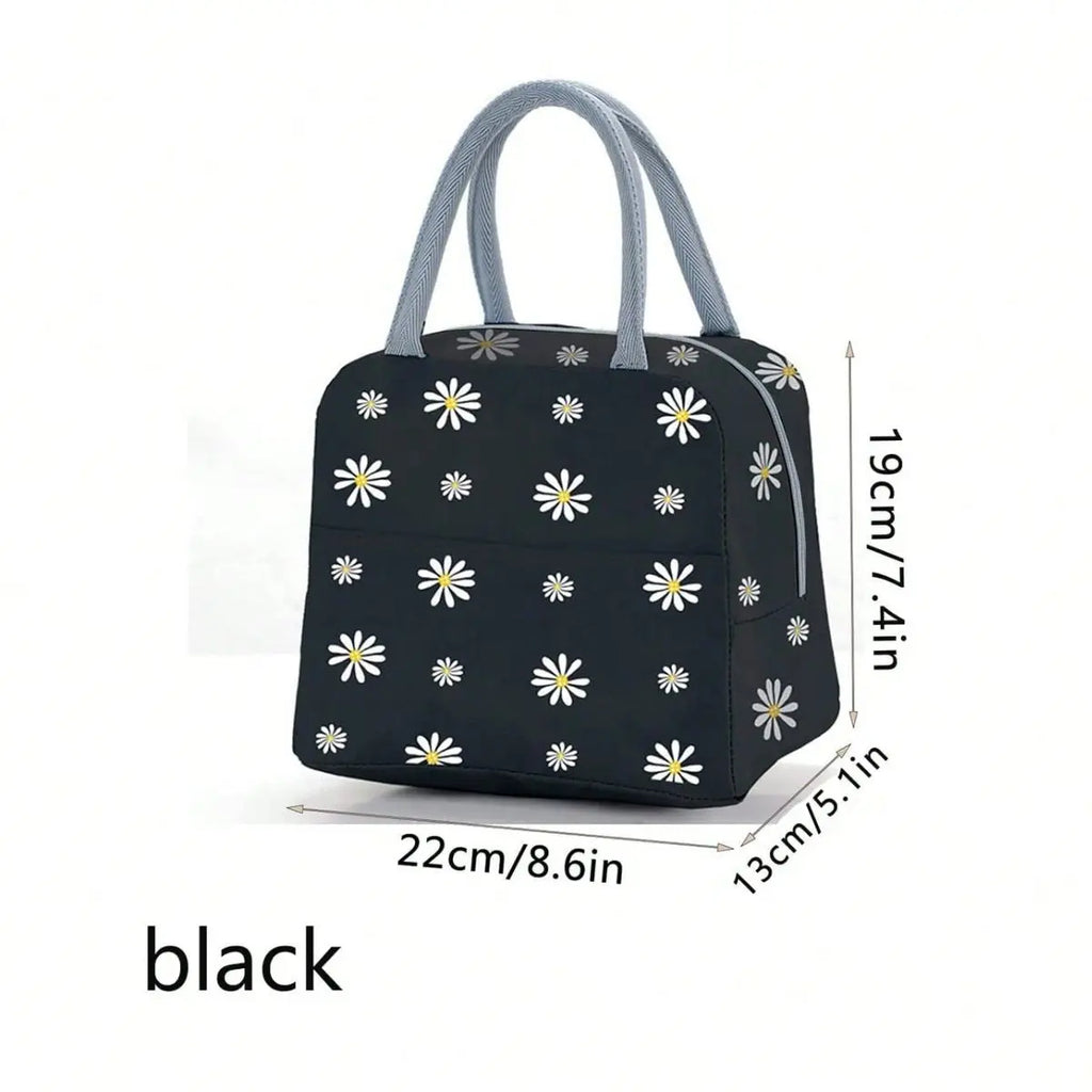 1pc Reusable Lunch Bag Ideal for work Travelling Convenient and practical Keeps you cold and warm Oasis Select black M
