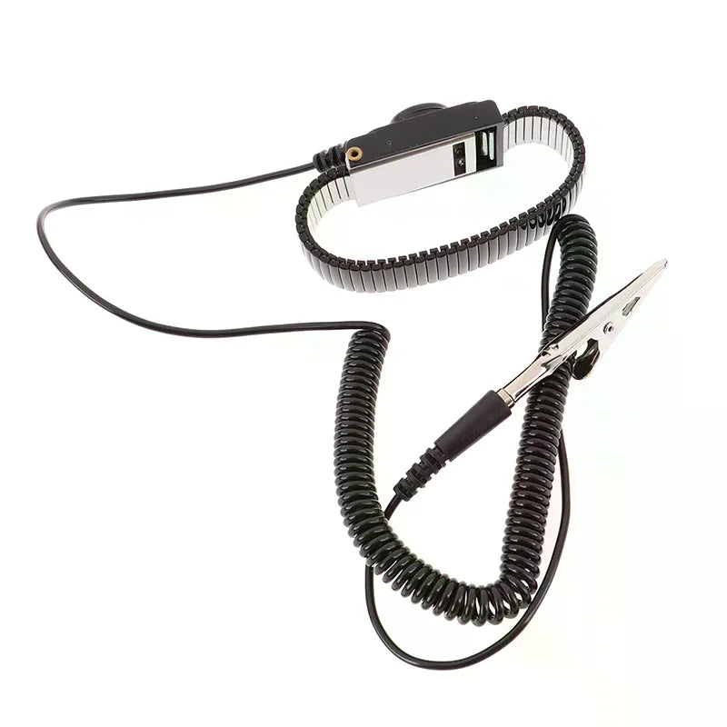 Anti static work wrist strap ESD adjustable discharge belt ground metal bracelet Oasis Select