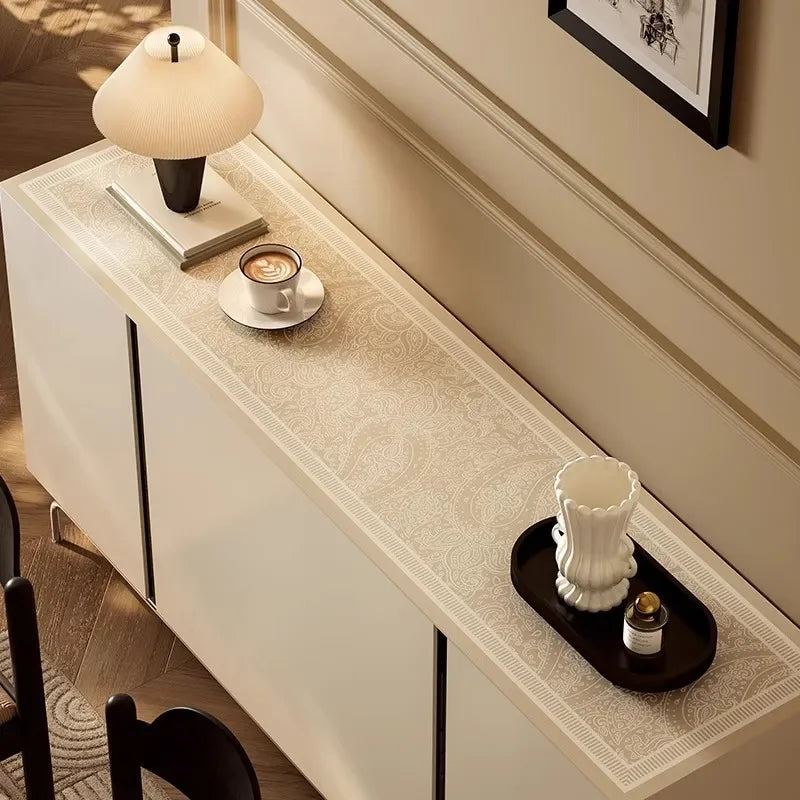 Light Luxury Side Cabinet Table Mat Oil-proof Waterproof Washless TV Cabinet Shoe Cabinet Countertop Protective Mat Cover Oasis Select