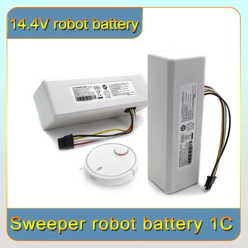 NEW 14.4V 12800mah P1904-4S1P-MM Battery For Xiaomi Mijia 1C STYTJ01ZHM Robot Vacuum Mop Cleaner Accessories battery Oasis Select
