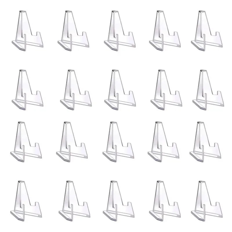 1-20pcs Clear Acrylic Coin Display Stand Holders Easel Card Commemorative Challenge Capsule Medal Support Racks Oasis Select 20pcs