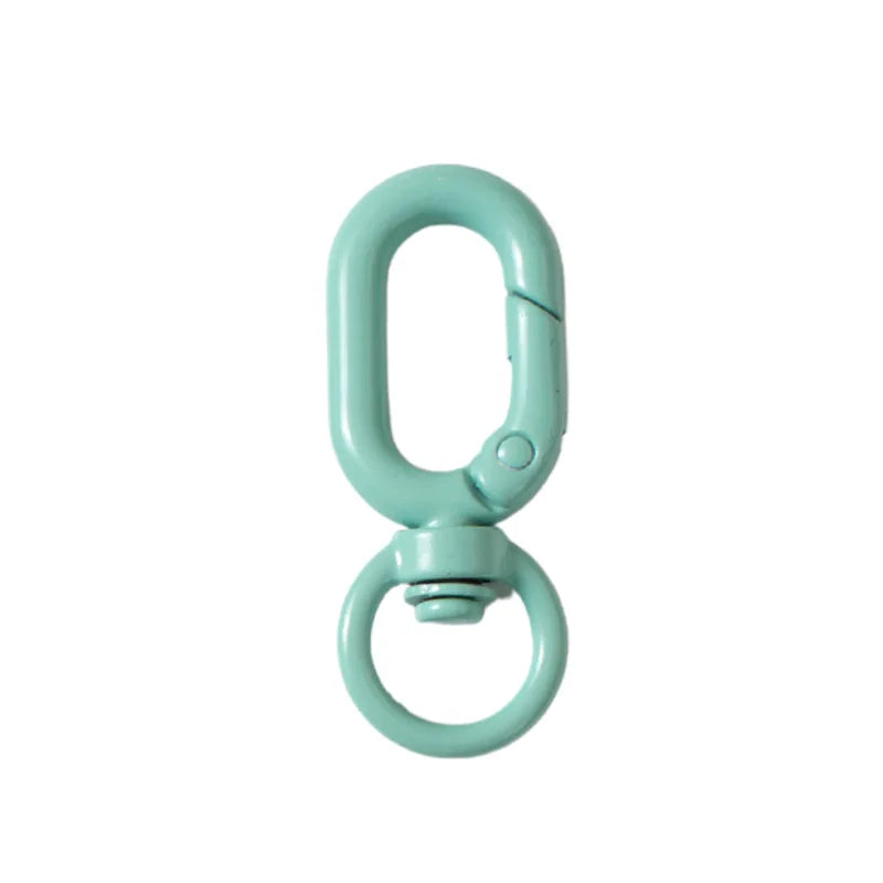 5pcs Colorful Metal Lobster Claw Clasps Swivel Lanyards Trigger Strap with Key Ring DIY Accessories for Bag Key Chains Connector Oasis Select Emerald