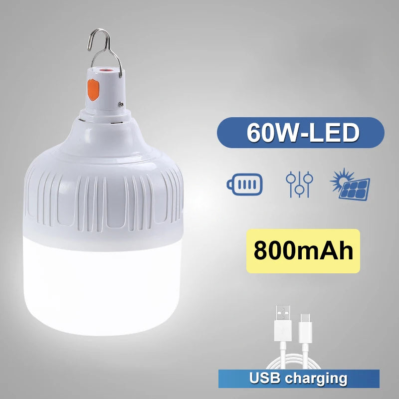 USB Rechargeable LED Camping Lantern | Portable Emergency Bulb