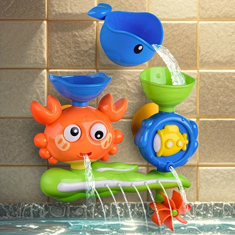 Interactive Suction Cup Bath Toy Set for Youngsters，Ideal for Youngsters and Schoolers, Perfect Gift for Halloween, Christmas Oasis Select Crab Toy Set