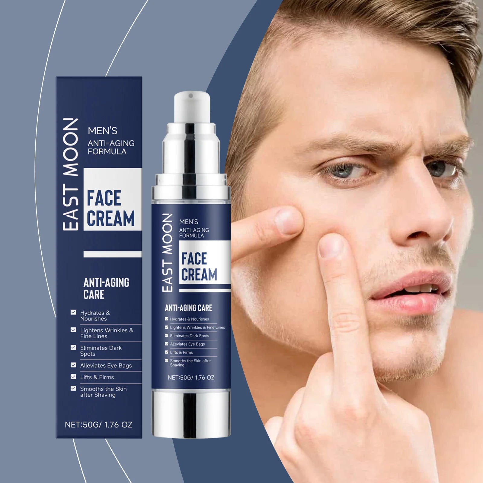Men's Facial Firming Cream – Anti-Wrinkle & Moisturizing 50g Men's Face Cream Oasis Select