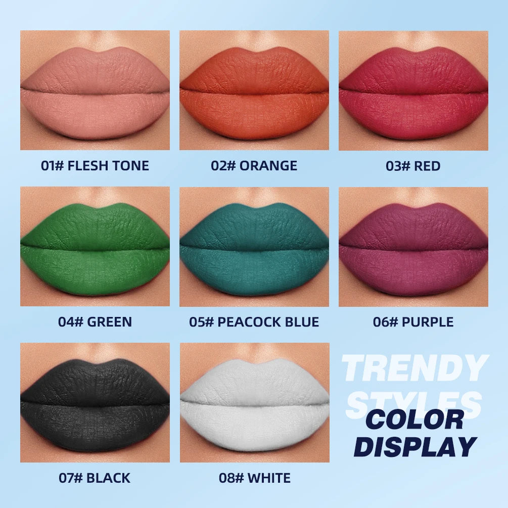 QIBEST Velvet Matte Lipstick – Long-Lasting Pigmented Lip Tint