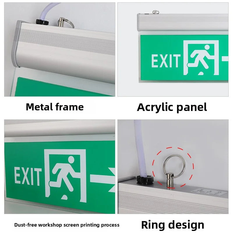 Rotatable Acrylic LED Exit Sign Emergency Light | AC85-265V