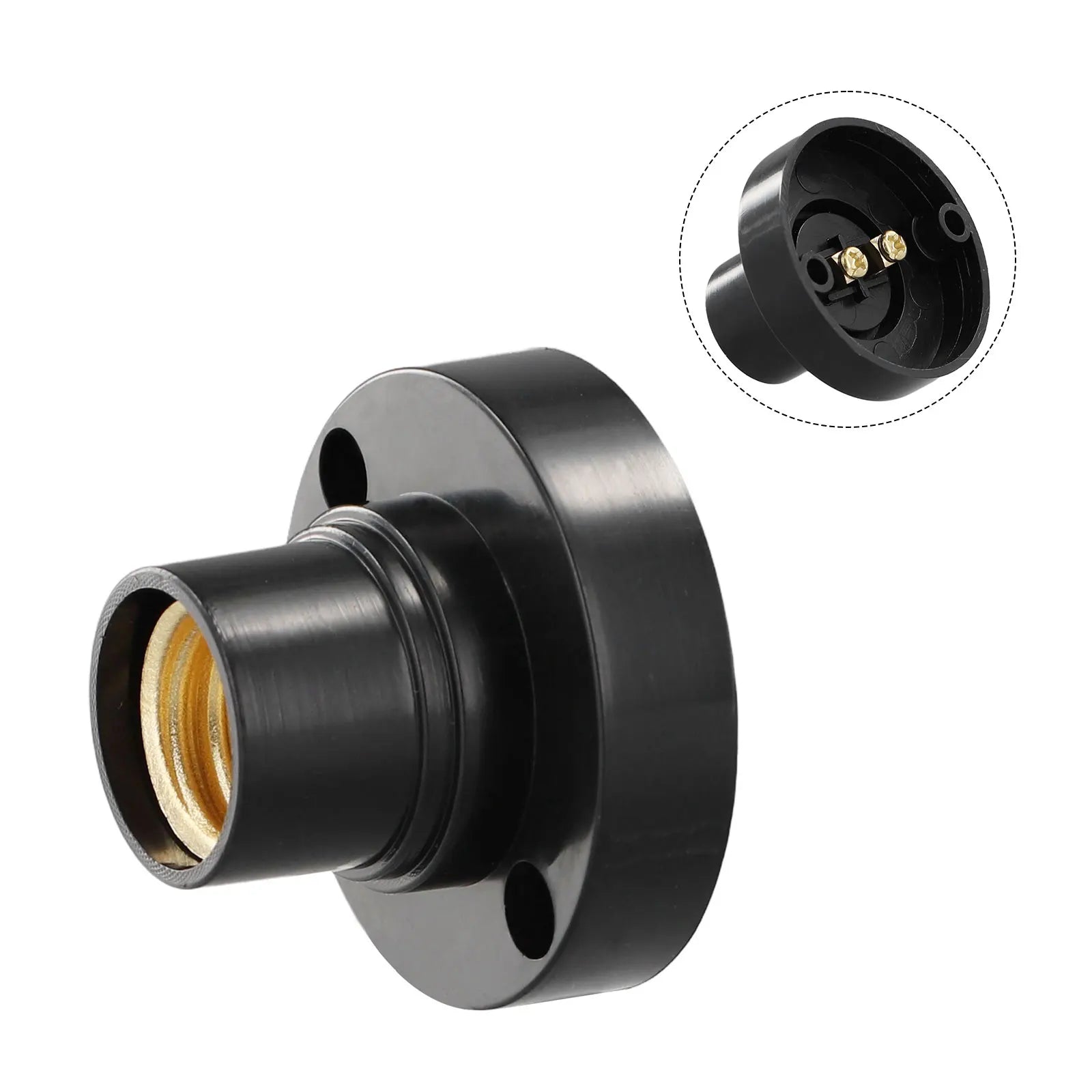 E14 Edison Lamp Holder Light Bulb Screw Socket Conversion Lampholders Surface Fixing Base Holder Oasis Select