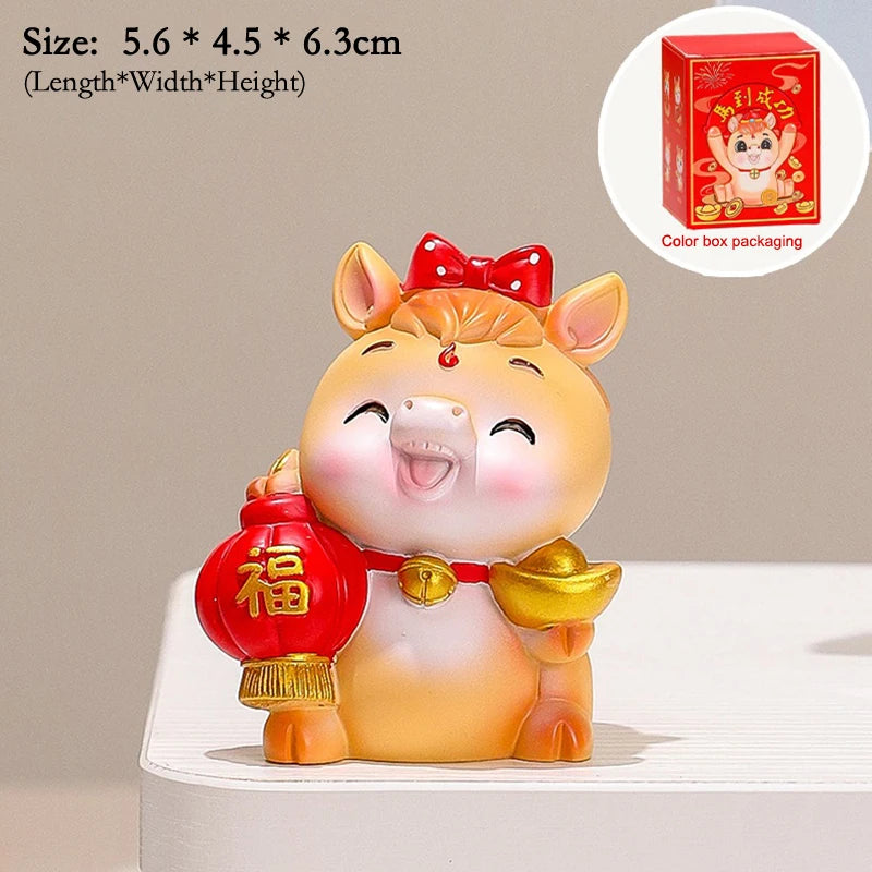 2026 Year of The Horse Table Decoration Charming Pony Accessory Lucky New Year Gift and Cute Car Decor DIY Craft Oasis Select A15