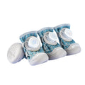 4Pcs/Set Fashion Breathable Button Dog Shoes Anti-slip Reflective Dog Footwear Comfortable Soft Sole Dog Paw Protectors Summer Oasis Select Blue 4