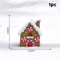 Resin Miniatures Christmas Decorations Snowman Santa Claus Christmas Tree Reindeer Figurines Ornaments New Year Child Gifts Oasis Select A1