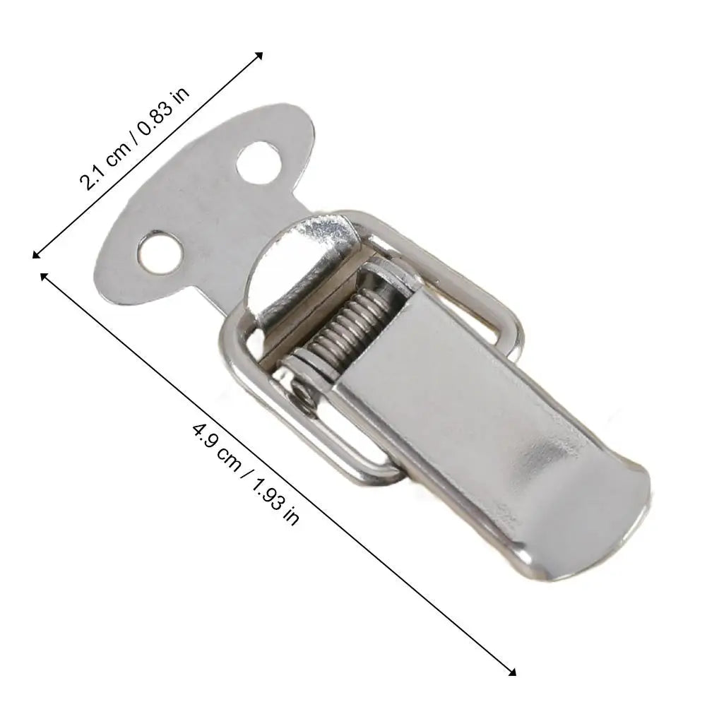 6-Pack Spring-Loaded Toggle Latch – Cabinet Box Lock Nickel