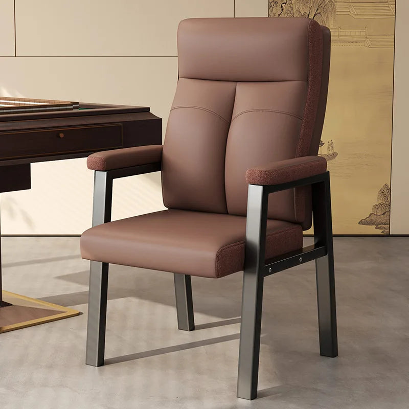 Mahjong Chair Chess and Card Chair Home Sofa Back Chair Office Conference Chair Oasis Select Red Wine