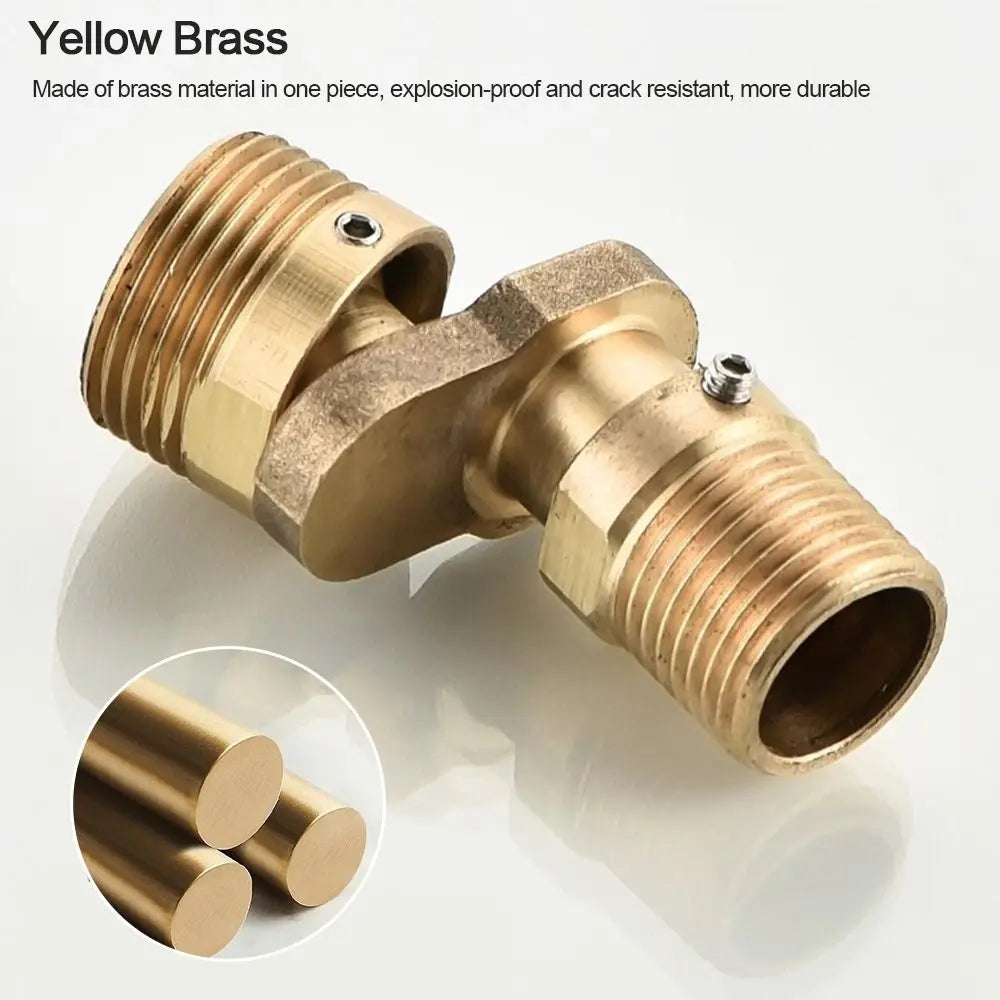 Copper Angled Curved Foot Angle Adjustment Wall Mounted Shower Faucet Adapter Thickened Connecting Accessories Bathroom Hardware Oasis Select