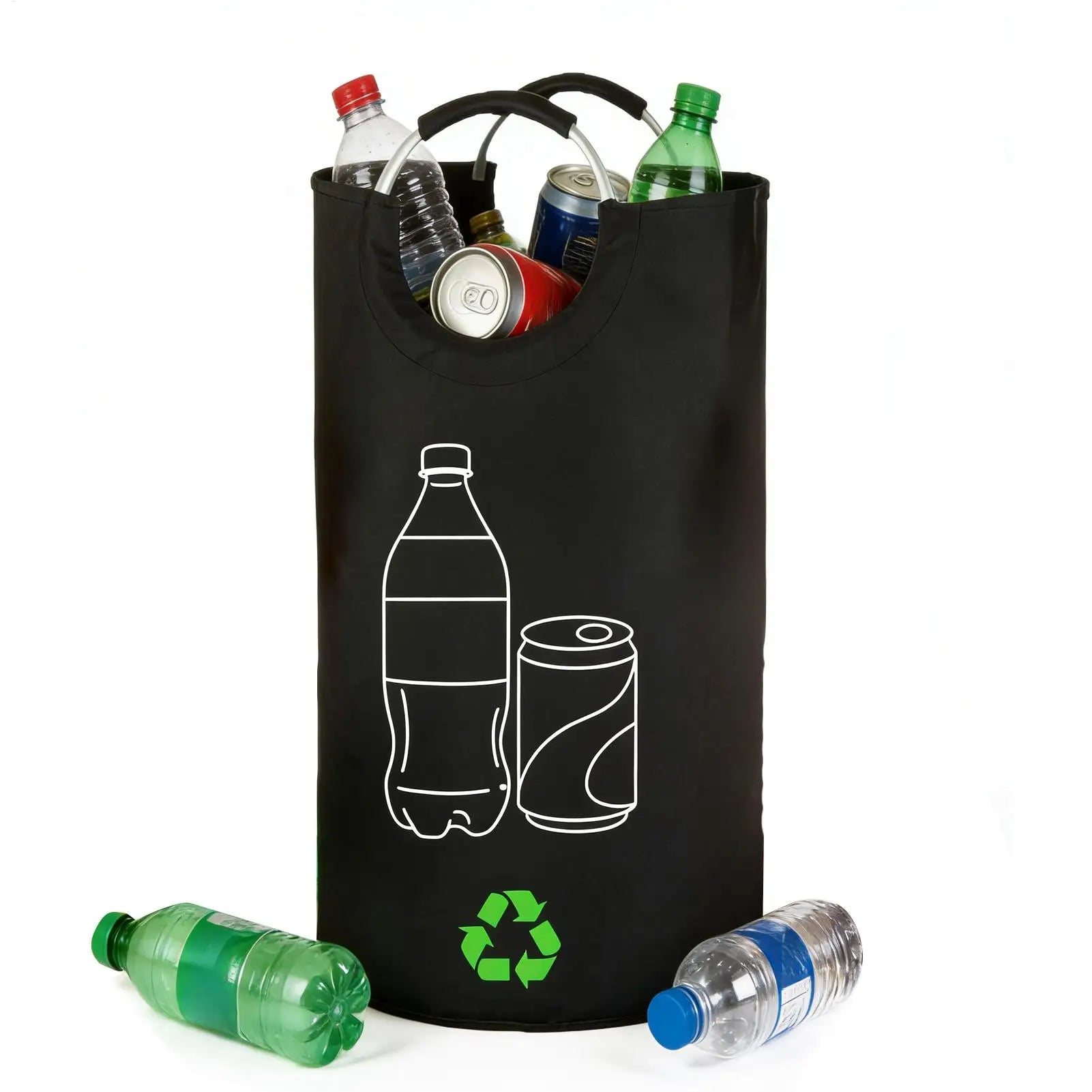 Recycle Bags 82L Storage Bin Deposit Bottle Storage Folding Recycling Bag with Double Handles for Bedroom Dorm College Home Oasis Select