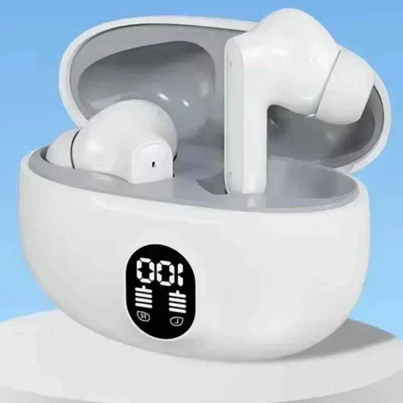 NEW Headset TWS Wireless Headphones Game Bluetooth Headphones with Microphone Noise Reduction High Fidelity Bass Earphones Oasis Select white