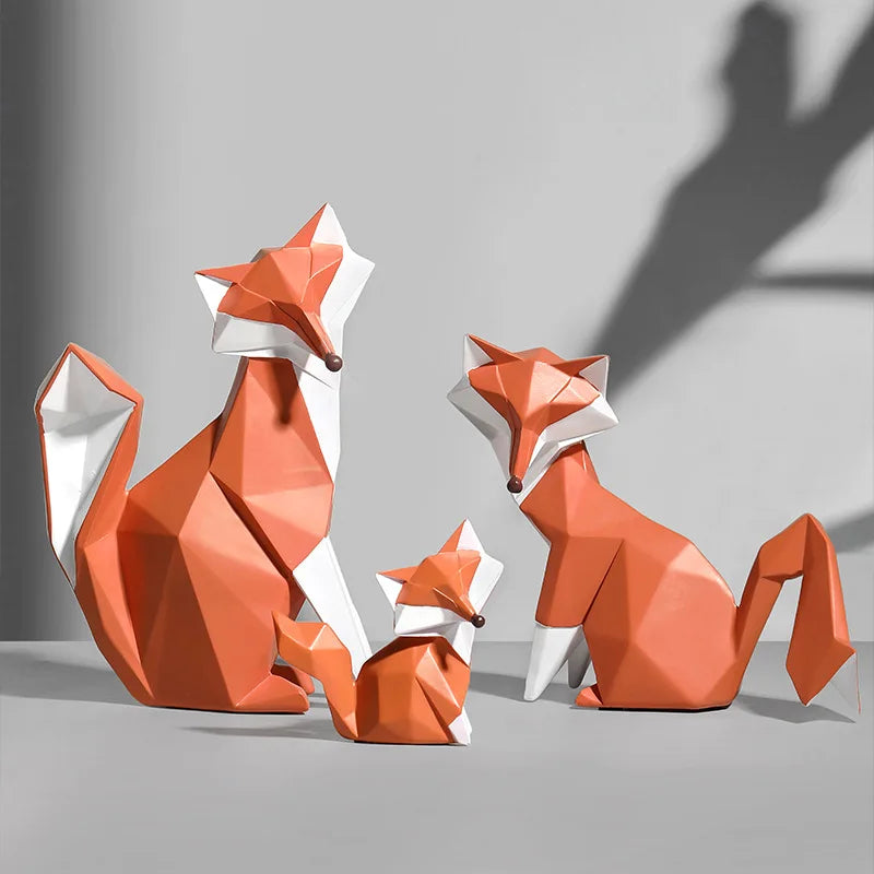 Simple Fox Light Luxury Baubles Modern Simple Home Decoration Resin Crafts Room Animal Table Decoration Oasis Select