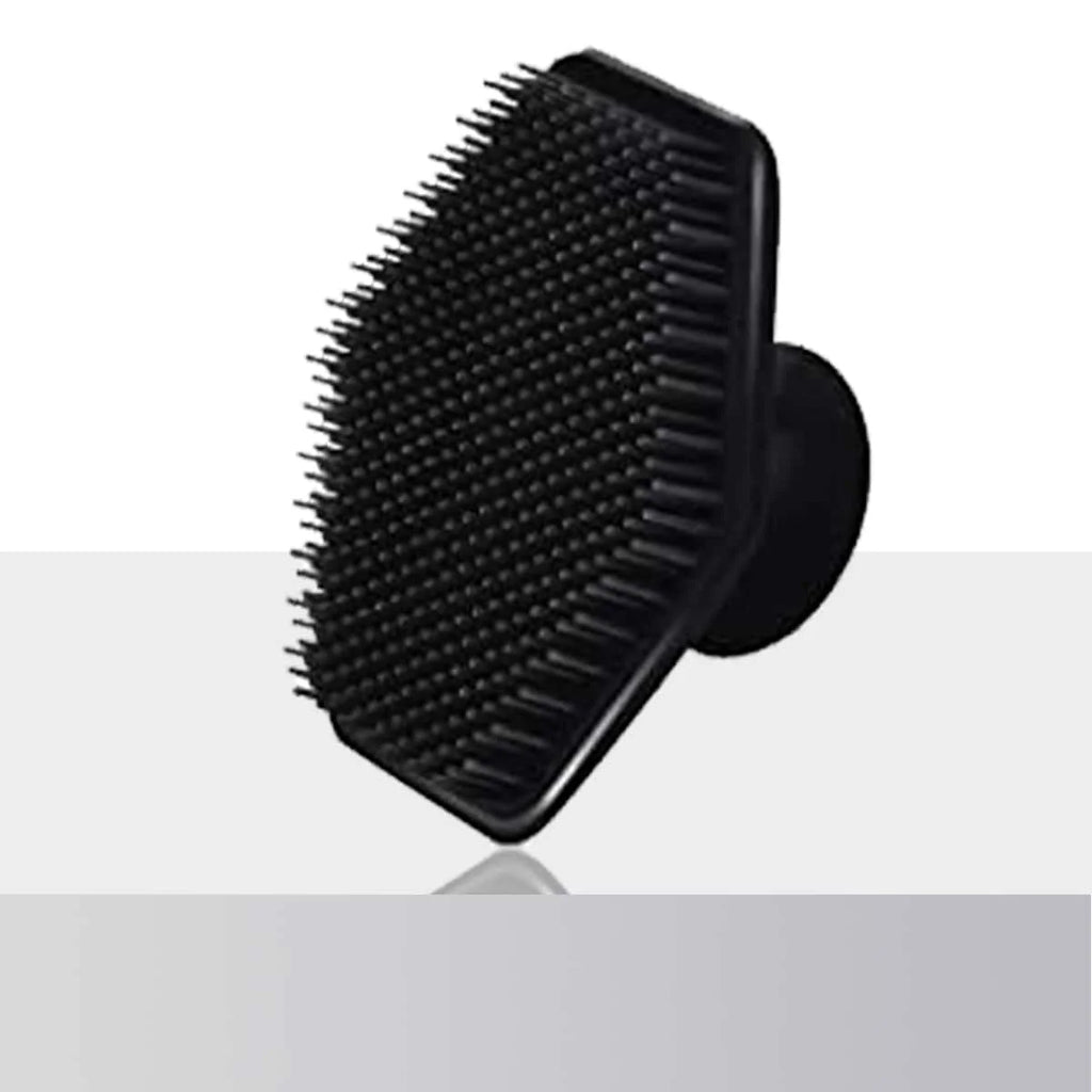 Exfoliating Silicone Brush Cleanser No Slip Handle Body Scrubber Cleans and Massages Skin Bathroom Accessories Bath Brush Oasis Select black1