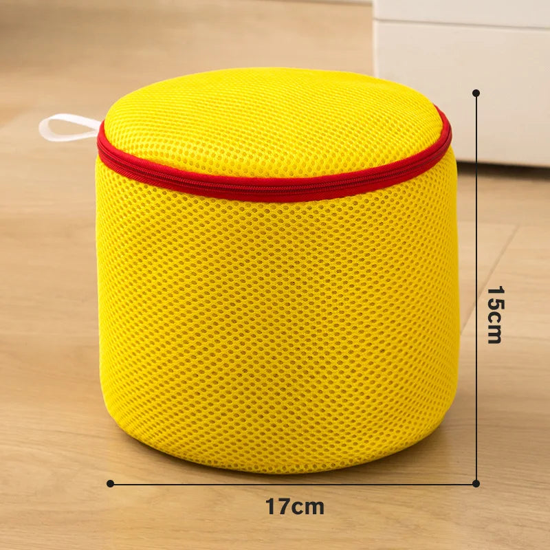 Washing Machine Underwear Cleaning Bag Bra Dedicated Nursing Mesh Laundry Bags Lingerie Zipper Storage Pouch Home Organizer Oasis Select YELLOW