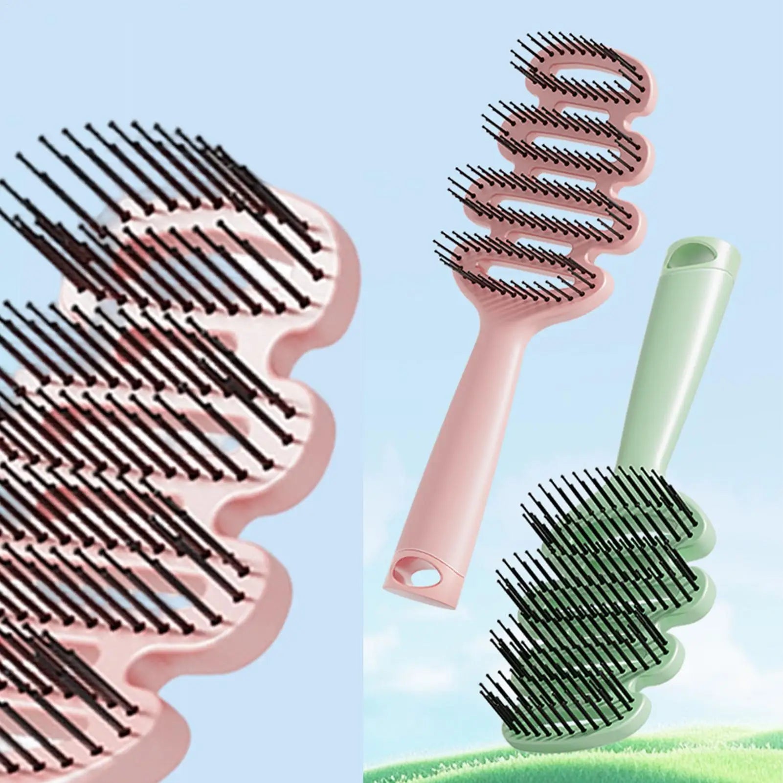 Hair Brush Styling Grooming Scalp Comb Anti-static Massage Combs Salon Wet Hair Brush Women's Hairdressing Styling Tools Oasis Select
