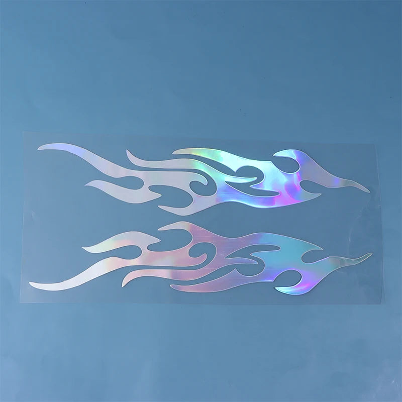Car Stickers Modified Flame Reflective Sticker Auto Exterior Accessories Decals Moto Body Decor Voiture Car Decoration Oasis Select Multicolor